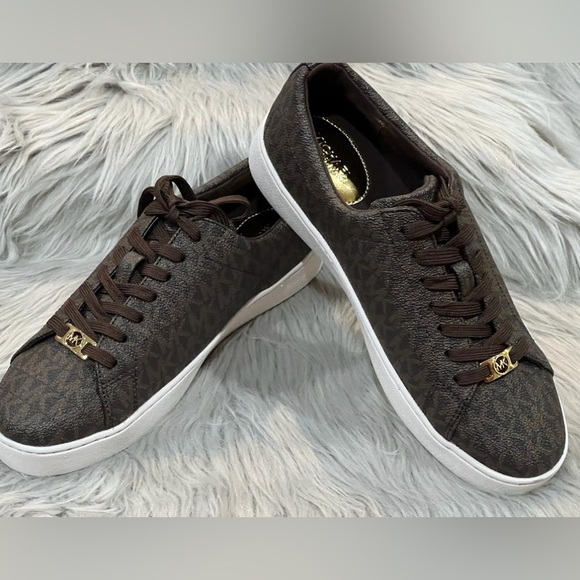 Michael Kors Women’s Keaton Logo Lace Up Sneakers. NEW - Picture 3 of 14